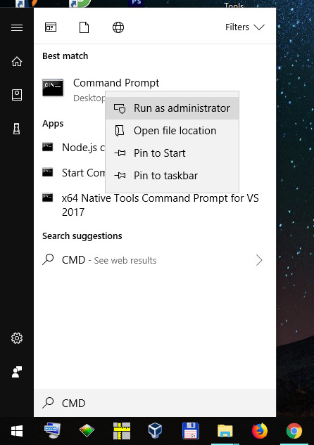 Open Windows CMD Command Prompt